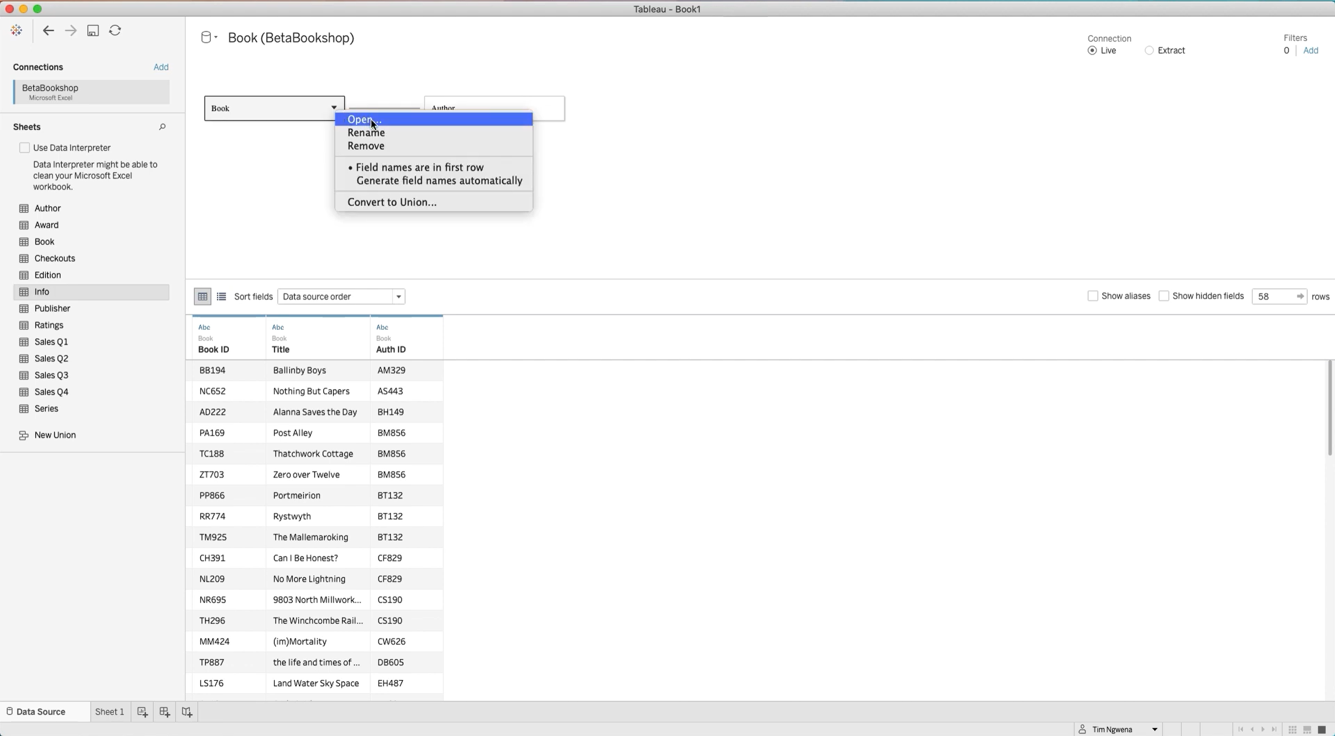 How to use Tableau relationships