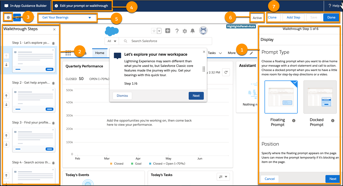 In-app guidance builder in Salesforce Summer '20 Release