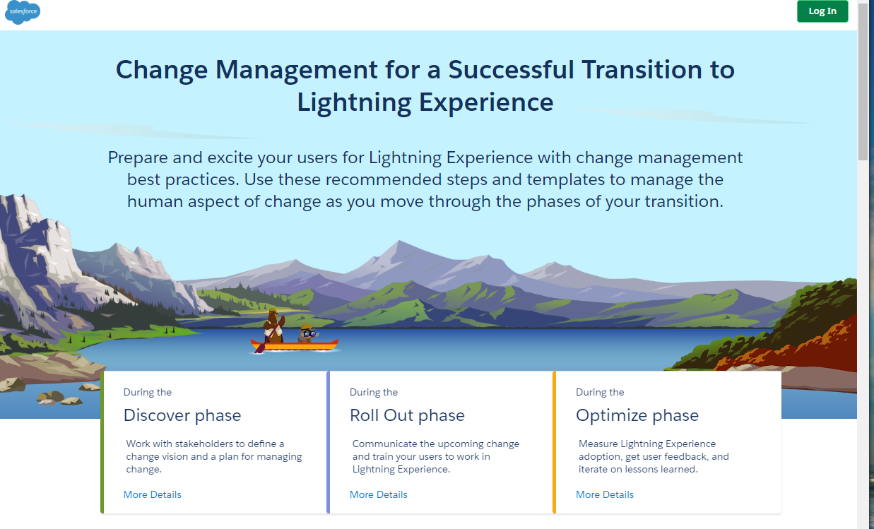 Lightning experience change management hub