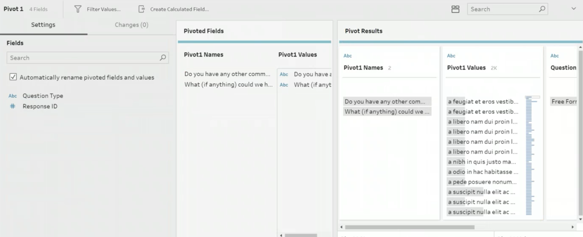 Pivoting data in Tableau Prep Builder