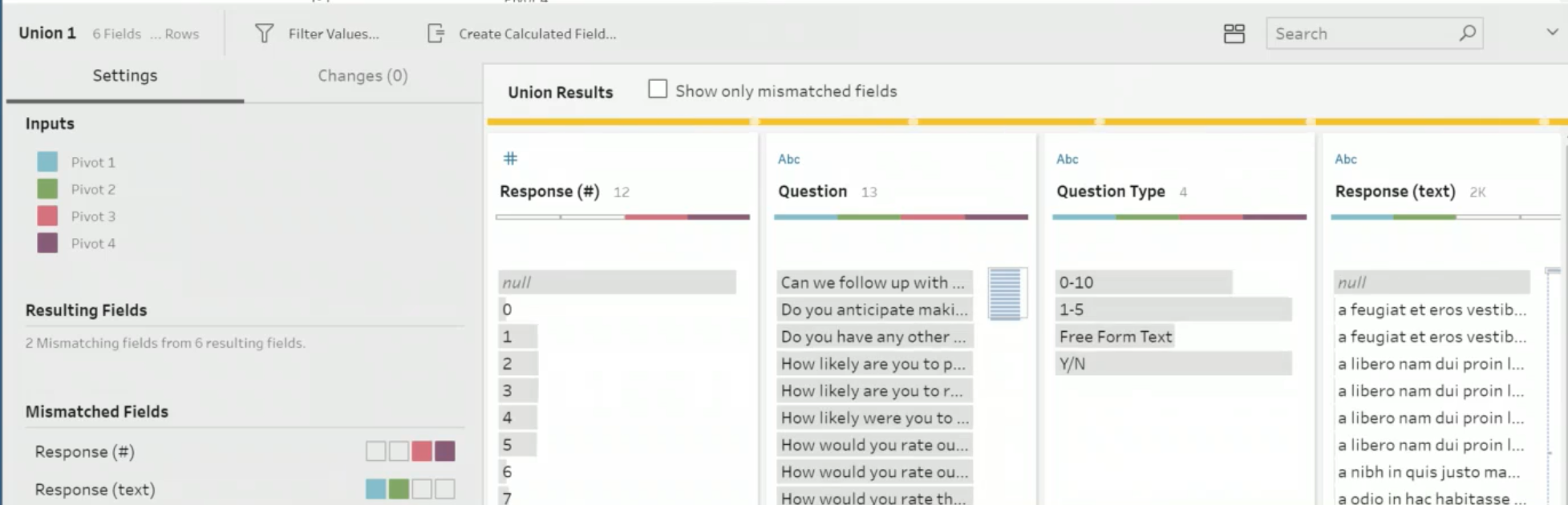 Union data in Tableau Prep Builder