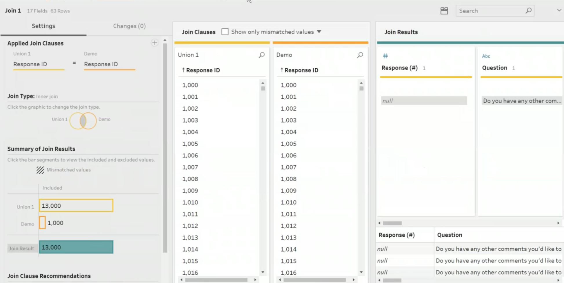 Cleaning data in Tableau Prep Builder
