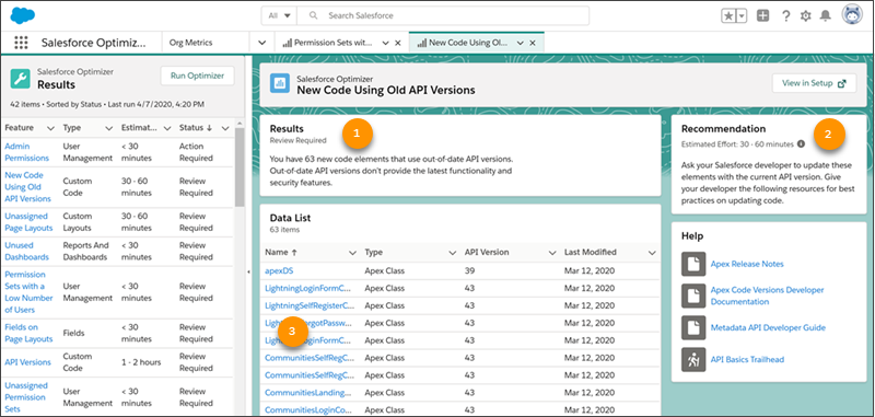 Salesforce Optimizer in Salesforce Summer '20 Release