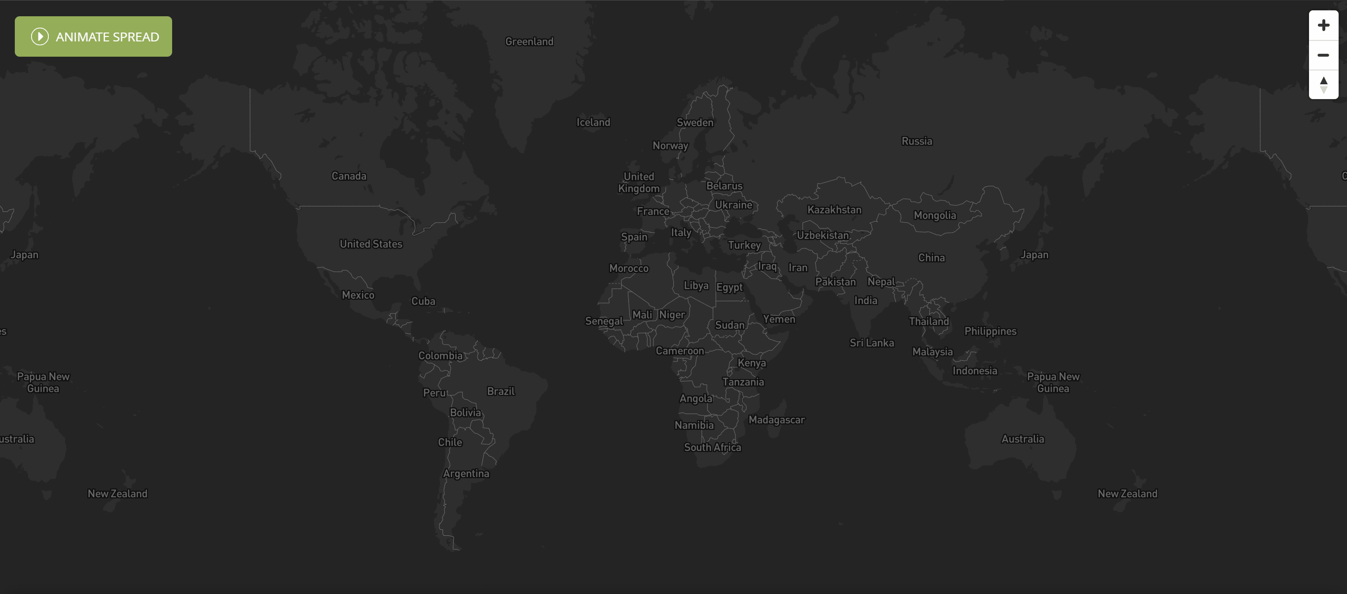 Novel coronavirus (covid-19) animated spread map