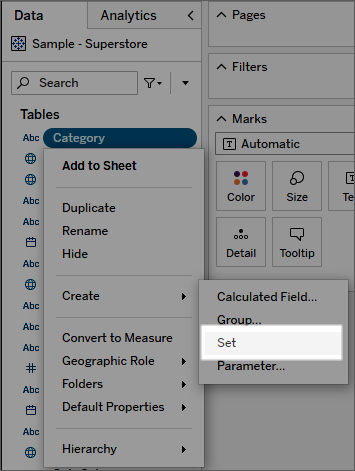 Create Fixed sets in tableau online and tableau server in Tableau 2020.4